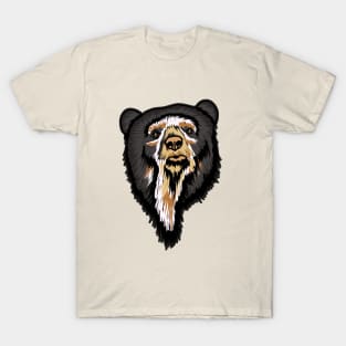 Colombian andean bear face illustration T-Shirt